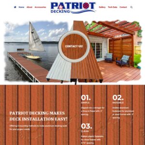 Screenshot of Patriot Docks website.