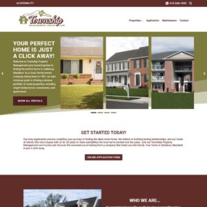 Screenshot Township Management Group website.